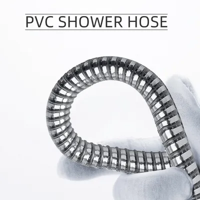 H-18 Sliver Black Color 150cm 180cm 200cm PVC Shower Hose