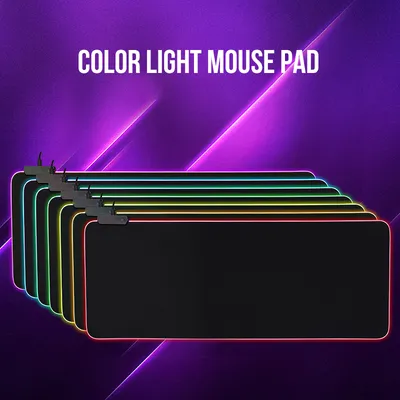 Color RGB Game Mouse Pad Waterproof and Antiskid Keyboard Mouse Pad