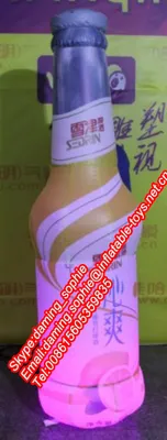 LED Lighting Inflatable Bottle for Indoors Promotion
