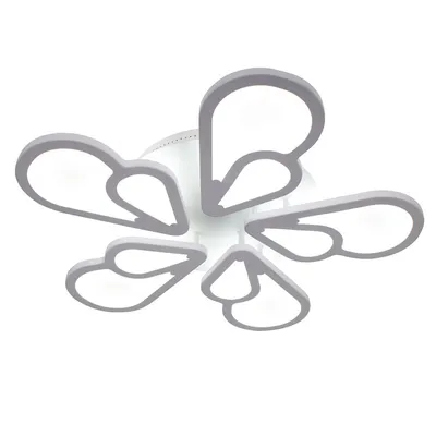 Langde High Power 5 9 Heads Remote Control Acrylic Flower Bedroom 100W LED Ceiling Light Ld3822-5