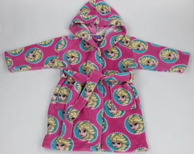 Childre's Diseny Fronzen Fleece Bathrobe Make of 100%Polyester Coral Fleece