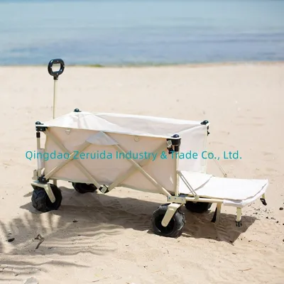 Factory Price Sale Outdoor Sports Folding Wagon with Beach Wheel