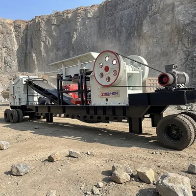 High Quality Mobile Rock Stone Crushing Station Wheeled Mobile Jaw Crusher Plant for Ore Mining