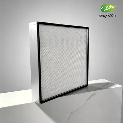 High Temperature Resistant Mini Pleat HEPA Filter for Electronics Assembly Shop