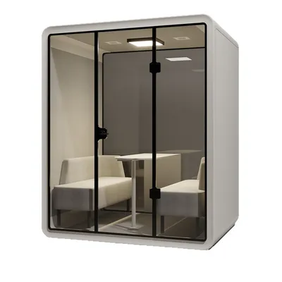 Office Soundproof Phone Booth Modular Quiet Meeting Pod Silent Cabin
