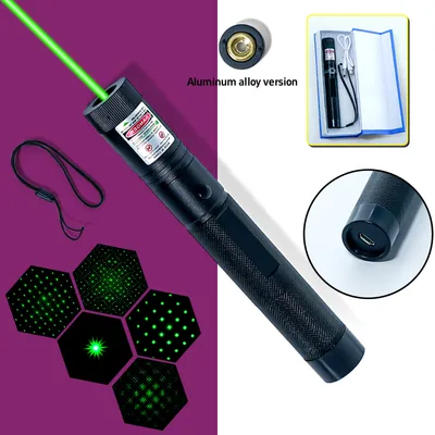 USB High-Intensity Green Laser Pointer - Rechargeable and Portable Laser Pen