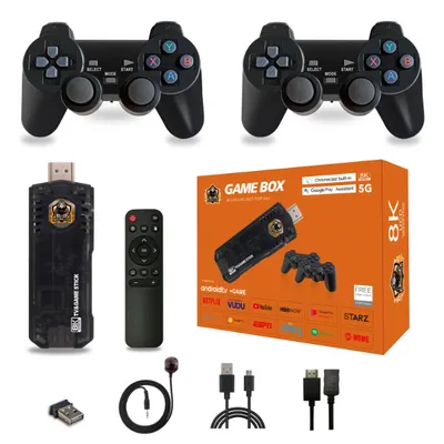 2024 X2 Game TV Stick 4K M8 X8 Retro Video Game Console 64GB 30000 Games Gd10 Mini Classic Gaming Console