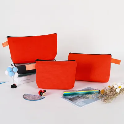 Customizable Oxford Fabric Pencil Tote Bag, Large Pen Holder for School Stationery & Office Supplies