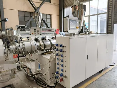 Plastic CPVC UPVC PVC HDPE PPR Water Hose Pipe Tube Extrusion Production Manufacturing Line Exruder Line