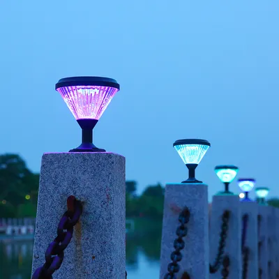 Waterproof All in One Integer Smart Solar LED Street Light Solar Pillar Light