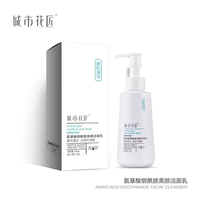 OEM ODM Skin Care Heart Leaf Quercetin Pores Deep Cleaning Foam Cleaner Hyaluronic Acid Face Facial Cleanser
