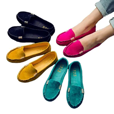 Women's Sparkly Flats Shoes Shiny Mesh Loafers Shoes Soft Memory Foam Flats