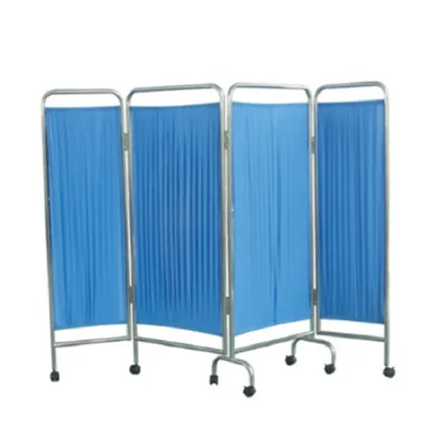 Stainless Steel Hospital Folding Medical Bedside Ward Curtain Screen