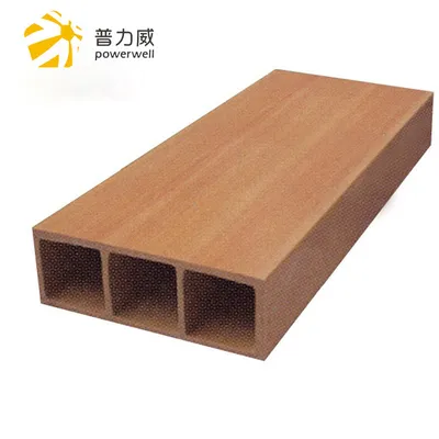 Square Tube 100*50mm Interior Ceiling Decoration Wood Plastic Composite Profile