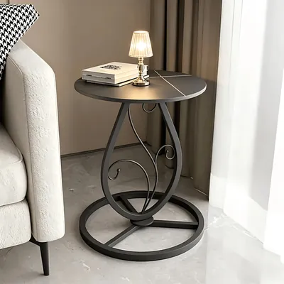 Handy Metal Material Flat Top Tea Table for Furniture Decor
