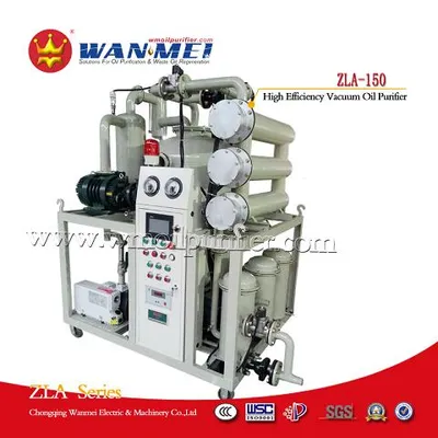 Double-Stages High Efficiency Dielectric Oil Purifier - Zla Series Transformer Oil Treatment Plant