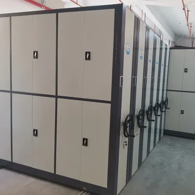 Library Archive Cabinets Mechanical Mobile Shelving System for Warehouse Storage