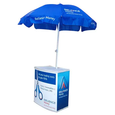Promotion Table with Umbrella