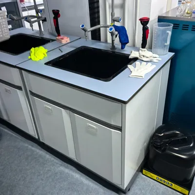 Durable Stainless Steel Cleanroom Compatible Efficient Lab Washing Bench