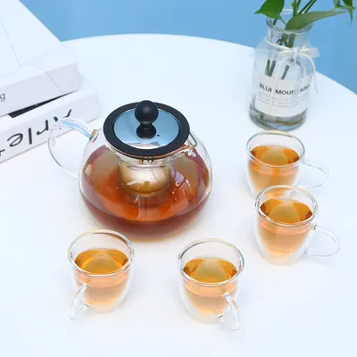 Hot Selling Chinese Factory Made 1000ml Tea Pot Coffee Pot Borosilicate Water Kettle Drinking Jar