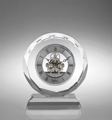 Crystal Skeleton Gears Clock