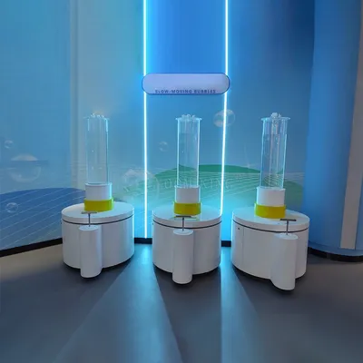Slow Bubbles: Decoding Pressure and Volume Slow Rising Bubble Observation Exhibit Science Museum Customized Exhibits