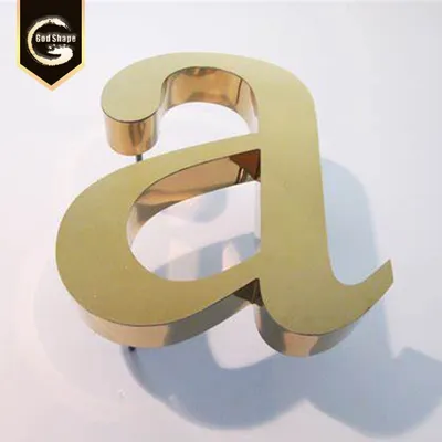 Customized Small Coated Metal Letters and Numbers Sign