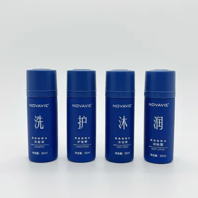 Luxurious Hotel Shampoo, Shower Gel, Conditioner, and Body Lotion Set 02