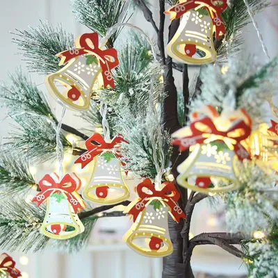 LED Santa Claus Decorative Lights String Party Arrangement Holiday Flashing Gift Lights