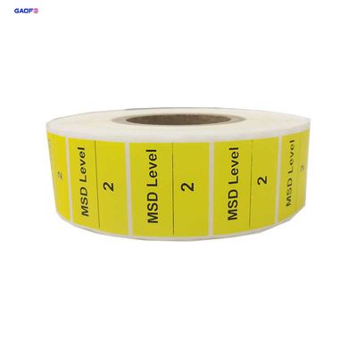 Yellow Color Paper Label Barcode Label Printed Sticker