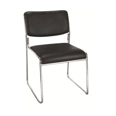 Comfortable Guest Waiting Room Metal Rack Plastic Chair Without Armrest