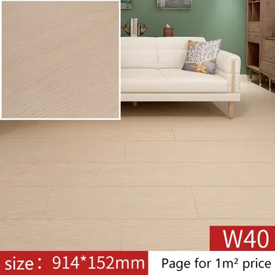 Waterproof Fireproof PVC Self-Adhesive Easy-to-Install Plastic Floor Board