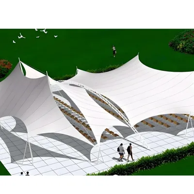 Professional Engineer Team Membrane Structure Landscape Shelter Turnkey Solution