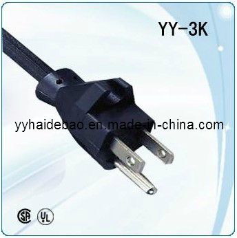 American Style Jl-34 NEMA 5-15p UL Power Cord Cable