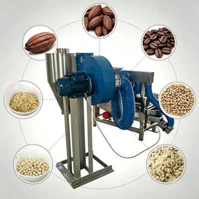 Electric Driven Bean Shelling Equipment Electric Cocoa Bean Shelling Machine