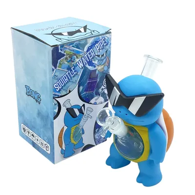 Cool Turtle Glass Water Pipe Novelty Smoking PVC Water Pipe Glass Pipe