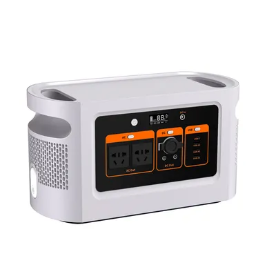 OEM 1200W Solar LED Torch Emergency Power Supply Outdoor Use Energy Storage Portable Rechargeable Power Station
