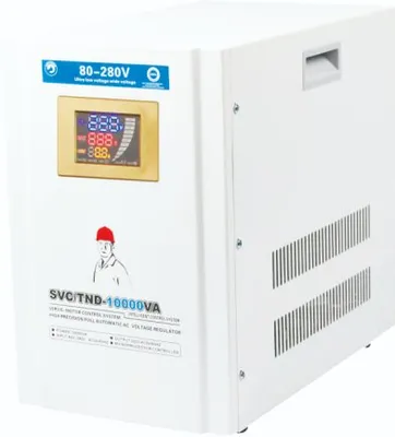 Vertical Single Phase Voltage Regulator 220V 110V Servo Motor Digital Intelligent Automatic Voltage Stabilizer