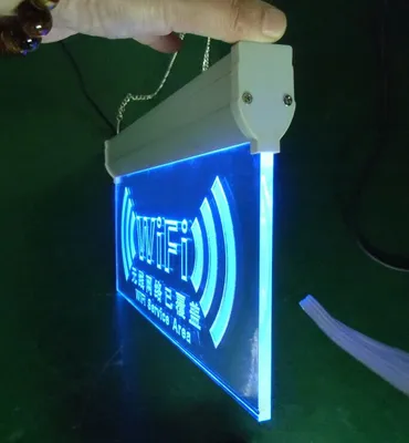 Clear Acrylic Sign Signboard Brand Logo Block