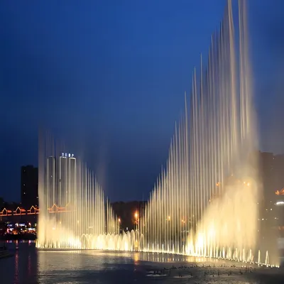 Indoor Outdoor Customized New Design Water Dancing Gas Explosion Fountain with Music