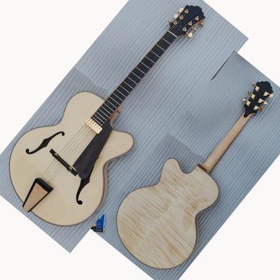 16inch Natural Color Handmade Jazz Guitar---Available in The Stock