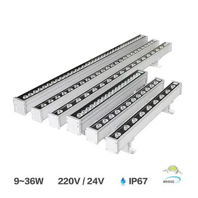 High Power RGB 9W 12W 18W 24W 30W 36W Waterproof Outdoor LED Wall Washer DMX Lighting