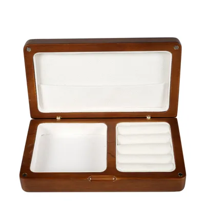 Custom Premium Wooden Jewelry Box Organizer for Women Velvet Lining Jewelry Storage Case with Lock Mirror