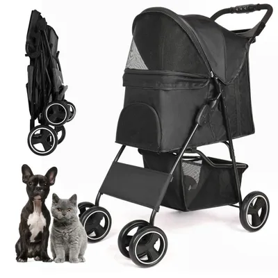 Luxury Customized Folding Pet Stroller for Large Dogs and Cats
