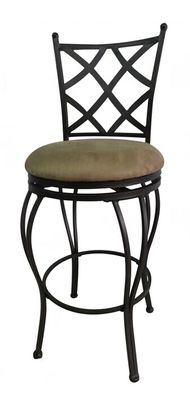 Metal/Mf Swivel Barstool