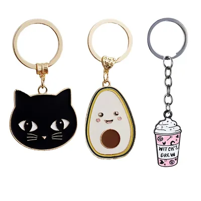 Premium Custom Die Cast Enamel Keychain Featuring Your Company Logo