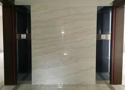 White High Gloss Floor Marble Tile 40X40