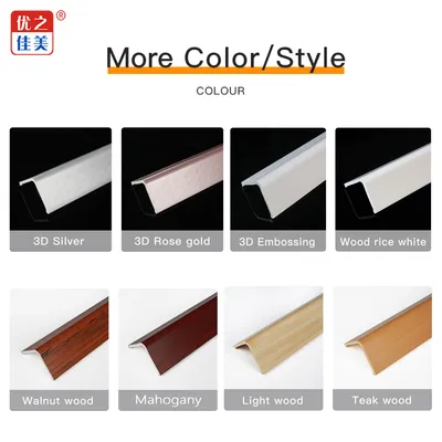 PVC Plastic Corner Protection with Acrylic Adhesive L Shape Anti-Collision Edge Guard