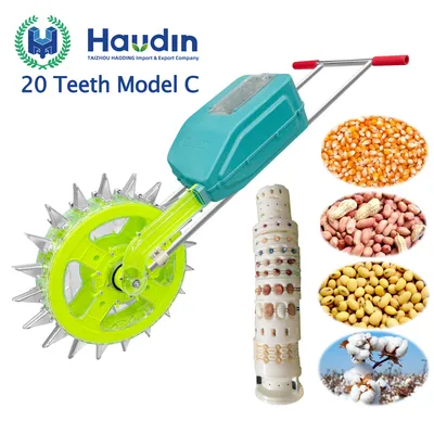 Factory Direct Portable Spoon Style Manual Hand Push Seeder / Fertilizer Spreader