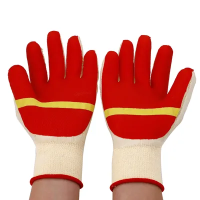 Safety Latex Palm Coated Safety Construction Work Gloves